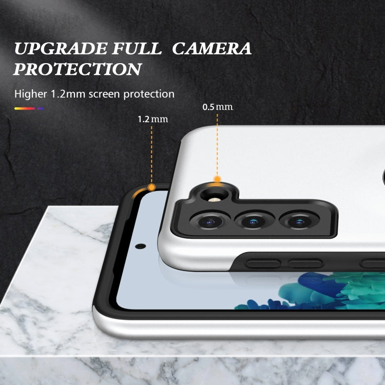For Samsung Galaxy S21+ 5G PC + TPU Shockproof Magnetic Protective Case with Invisible Ring Holder