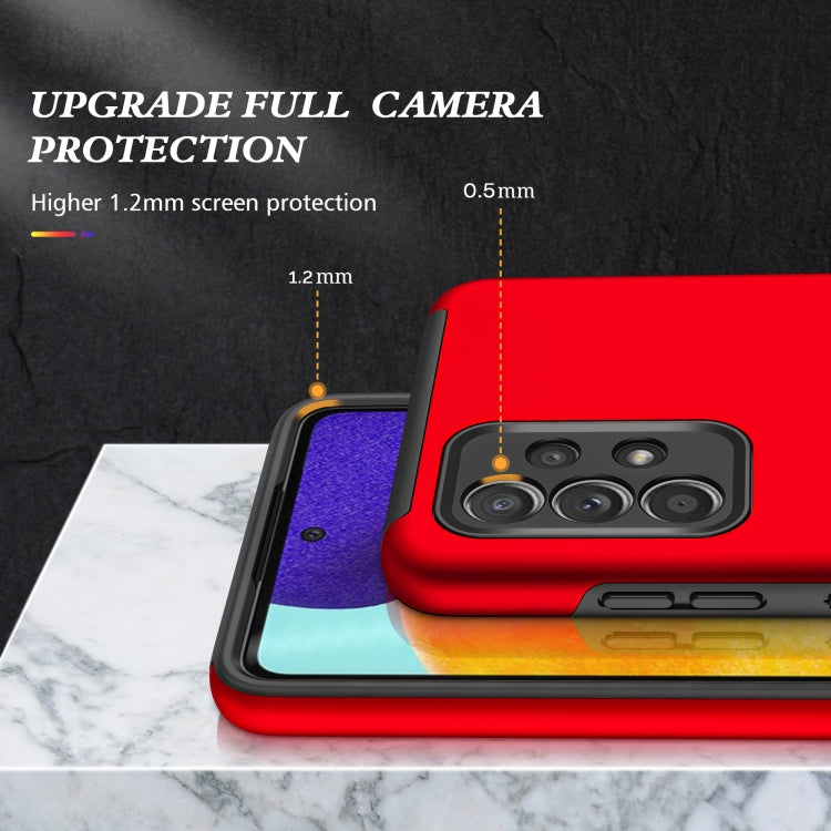 For Samsung Galaxy A52 PC + TPU Shockproof Magnetic Protective Case with Invisible Ring Holder