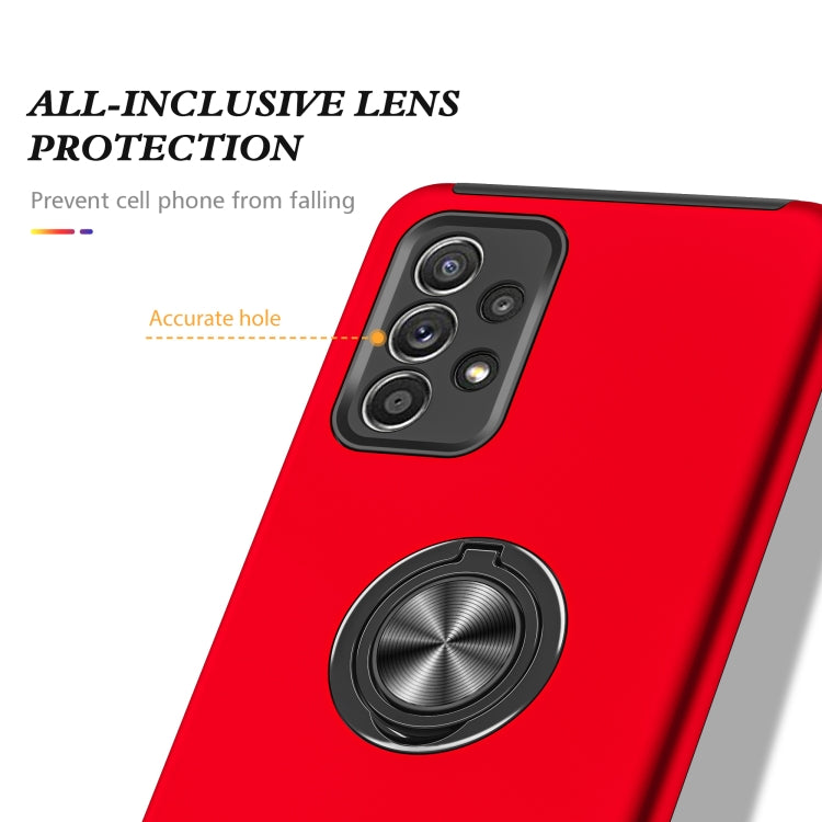 For Samsung Galaxy A52 PC + TPU Shockproof Magnetic Protective Case with Invisible Ring Holder