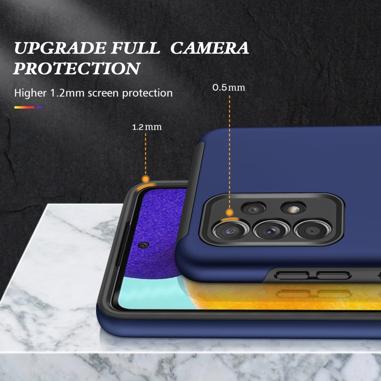 For Samsung Galaxy A52 PC + TPU Shockproof Magnetic Protective Case with Invisible Ring Holder