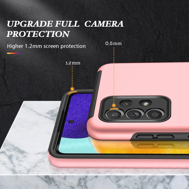 For Samsung Galaxy A52 PC + TPU Shockproof Magnetic Protective Case with Invisible Ring Holder