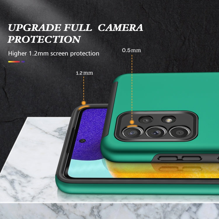 For Samsung Galaxy A52 PC + TPU Shockproof Magnetic Protective Case with Invisible Ring Holder