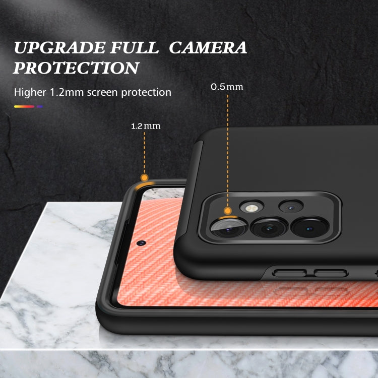 For Samsung Galaxy A72 PC + TPU Shockproof Magnetic Protective Case with Invisible Ring Holder