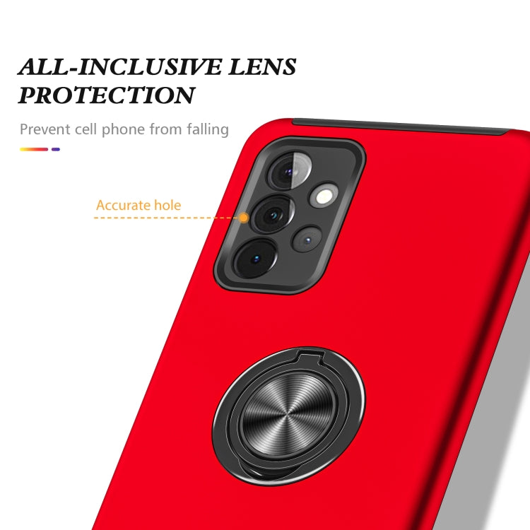 For Samsung Galaxy A72 PC + TPU Shockproof Magnetic Protective Case with Invisible Ring Holder