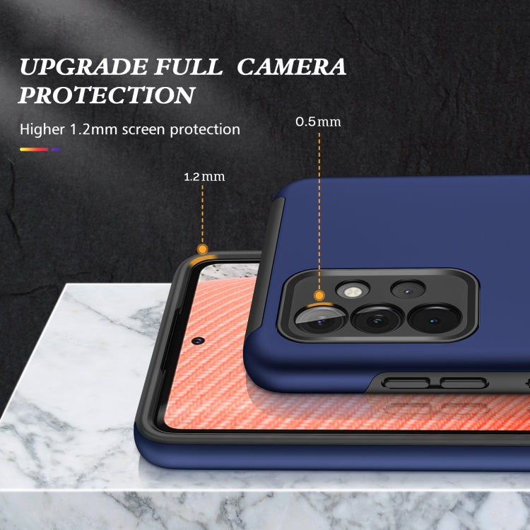 For Samsung Galaxy A72 PC + TPU Shockproof Magnetic Protective Case with Invisible Ring Holder
