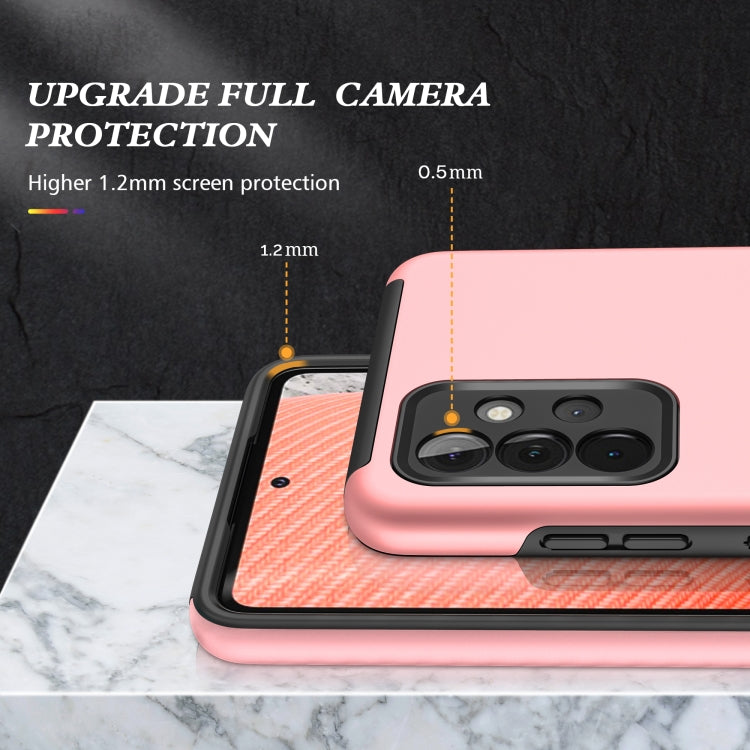 For Samsung Galaxy A72 PC + TPU Shockproof Magnetic Protective Case with Invisible Ring Holder