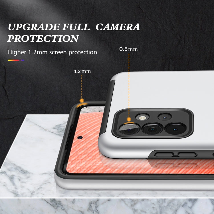 For Samsung Galaxy A72 PC + TPU Shockproof Magnetic Protective Case with Invisible Ring Holder