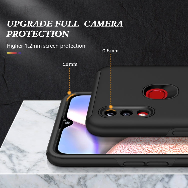 For Samsung Galaxy A10s PC + TPU Shockproof Magnetic Protective Case with Invisible Ring Holder