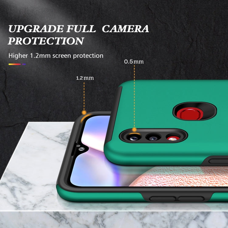 For Samsung Galaxy A10s PC + TPU Shockproof Magnetic Protective Case with Invisible Ring Holder