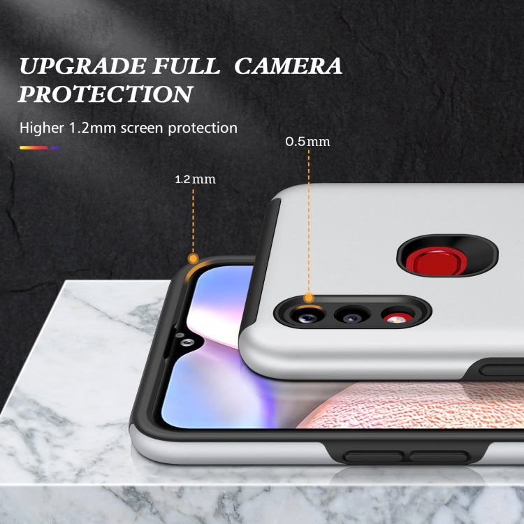 For Samsung Galaxy A10s PC + TPU Shockproof Magnetic Protective Case with Invisible Ring Holder