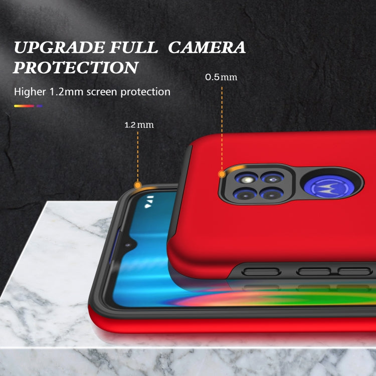 For Motorola Moto G9 / G9 Play PC + TPU Shockproof Magnetic Protective Case with Invisible Ring Holder