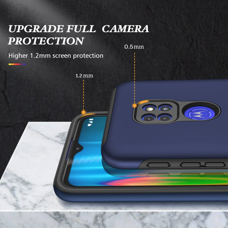 For Motorola Moto G9 / G9 Play PC + TPU Shockproof Magnetic Protective Case with Invisible Ring Holder