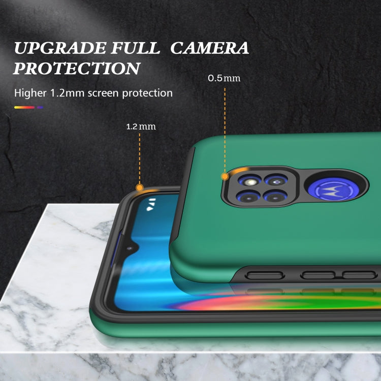For Motorola Moto G9 / G9 Play PC + TPU Shockproof Magnetic Protective Case with Invisible Ring Holder