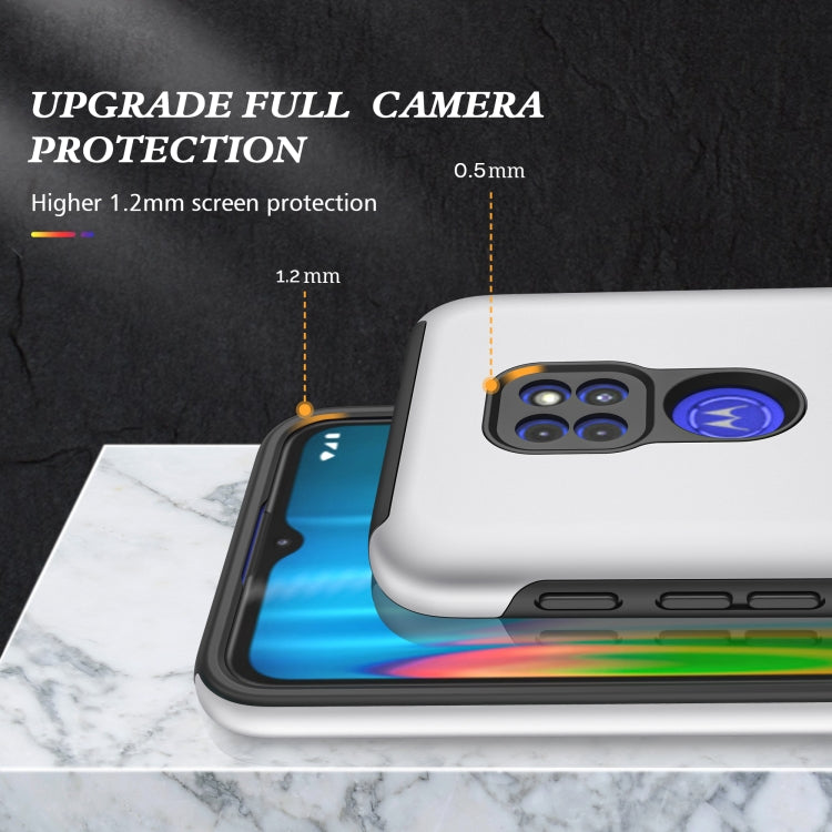 For Motorola Moto G9 / G9 Play PC + TPU Shockproof Magnetic Protective Case with Invisible Ring Holder