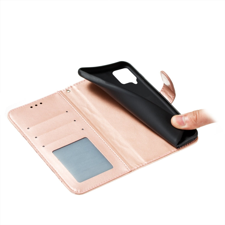 For Samsung Galaxy F62 / M62 Flower Vine Embossing Pattern Horizontal Flip Leather Case with Card Slot & Holder & Wallet & Lanyard