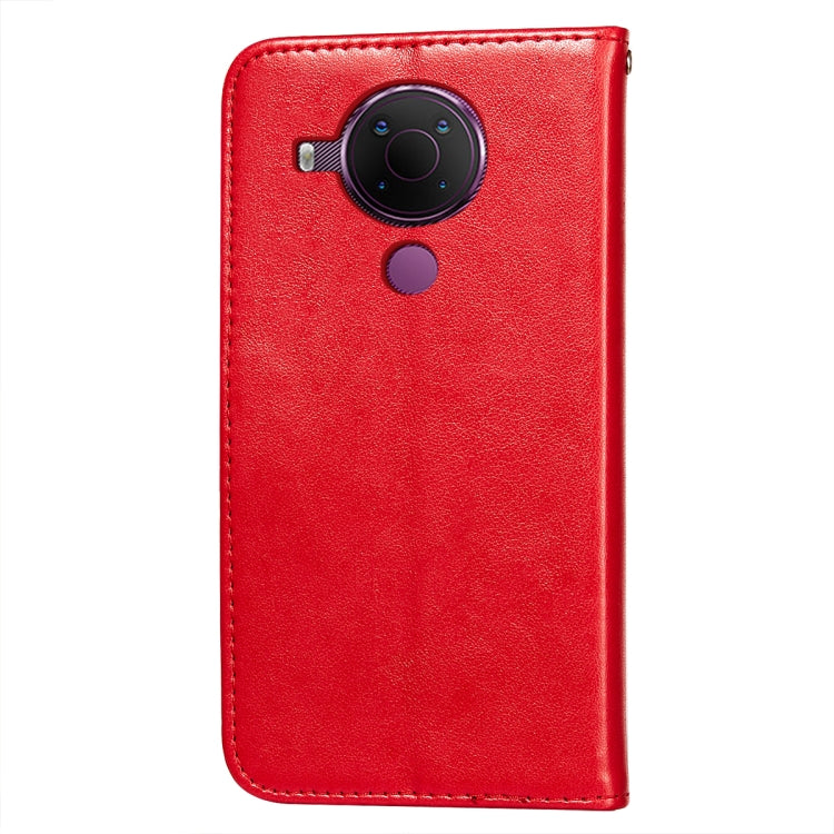 For Nokia 5.4 Flower Vine Embossing Pattern Horizontal Flip Leather Case with Card Slot & Holder & Wallet & Lanyard