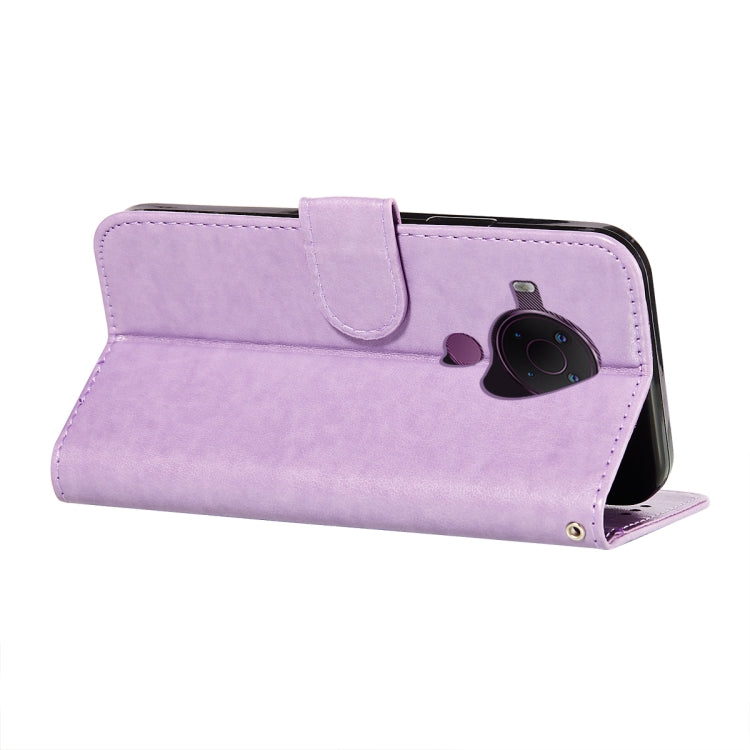 For Nokia 5.4 Flower Vine Embossing Pattern Horizontal Flip Leather Case with Card Slot & Holder & Wallet & Lanyard