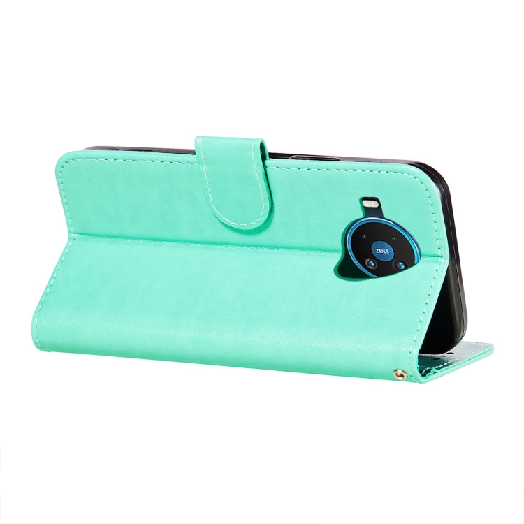 For Nokia 8.3 5G Flower Vine Embossing Pattern Horizontal Flip Leather Case with Card Slot & Holder & Wallet & Lanyard