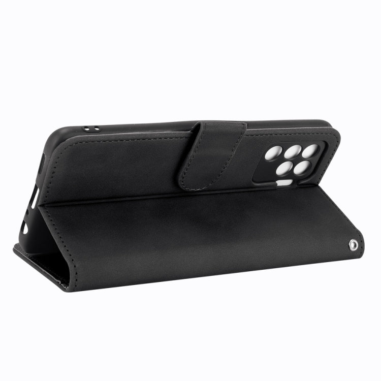 For Oppo Reno5 F Solid Color Skin Feel Magnetic Buckle Horizontal Flip Calf Texture PU Leather Case with Holder & Card Slots & Wallet