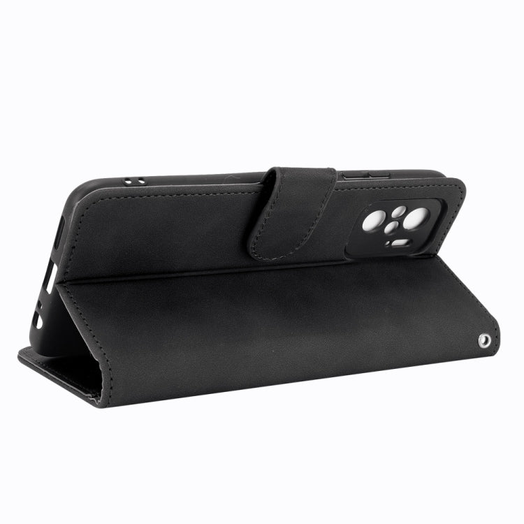 For Xiaomi Redmi Note 10S Solid Color Skin Feel Magnetic Buckle Horizontal Flip Calf Texture PU Leather Case with Holder & Card Slots & Wallet