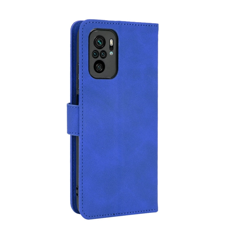 For Xiaomi Redmi Note 10S Solid Color Skin Feel Magnetic Buckle Horizontal Flip Calf Texture PU Leather Case with Holder & Card Slots & Wallet