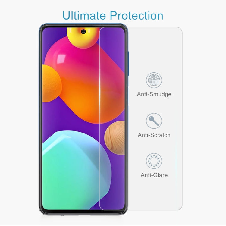 For Samsung Galaxy M62 10 PCS 0.26mm 9H 2.5D Tempered Glass Film