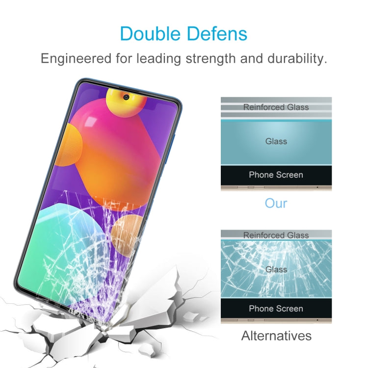 For Samsung Galaxy M62 10 PCS 0.26mm 9H 2.5D Tempered Glass Film