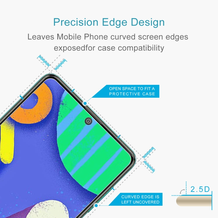 For Samsung Galaxy F62 10 PCS 0.26mm 9H 2.5D Tempered Glass Film