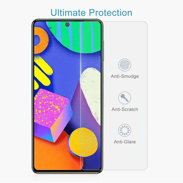 For Samsung Galaxy F62 10 PCS 0.26mm 9H 2.5D Tempered Glass Film