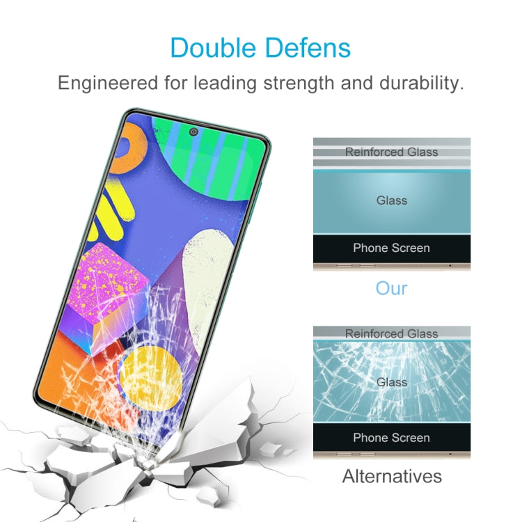 For Samsung Galaxy F62 10 PCS 0.26mm 9H 2.5D Tempered Glass Film