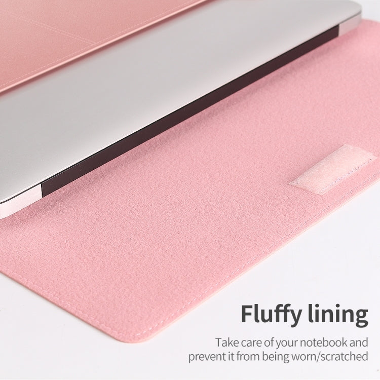 Litchi Pattern PU Leather Waterproof Ultra-thin Protection Liner Bag Briefcase Laptop Carrying Bag for 15 inch Laptops