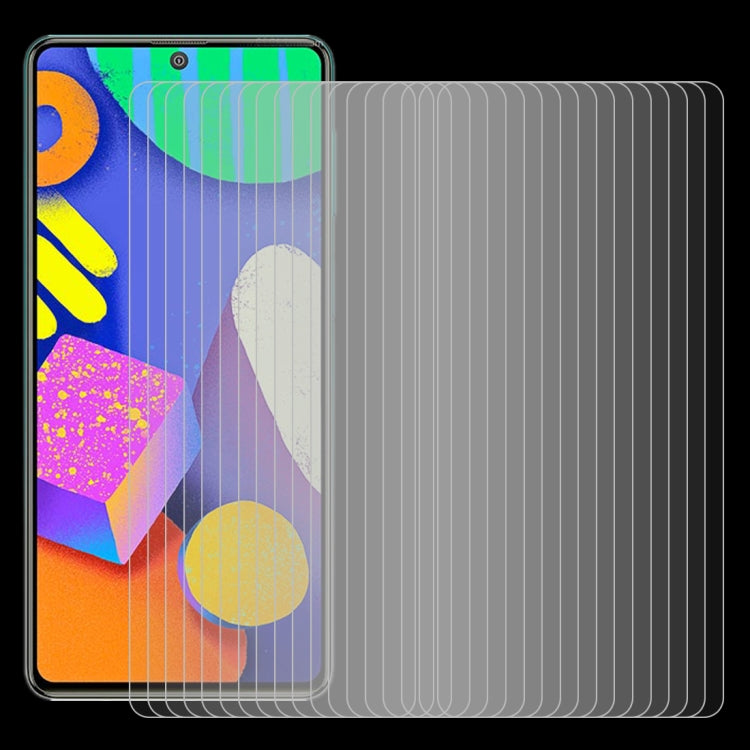 For Samsung Galaxy F62 50 PCS 0.26mm 9H 2.5D Tempered Glass Film