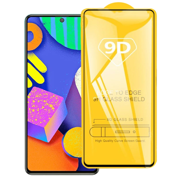 For Samsung Galaxy F62 9D Full Glue Full Screen Tempered Glass Film