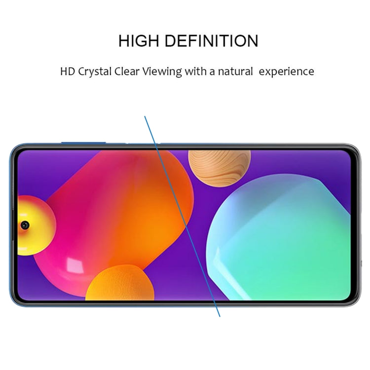 For Samsung Galaxy M62 Full Glue Full Screen Tempered Glass Film