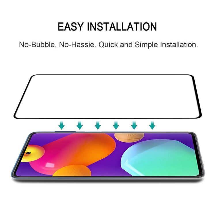 For Samsung Galaxy M62 Full Glue Full Screen Tempered Glass Film