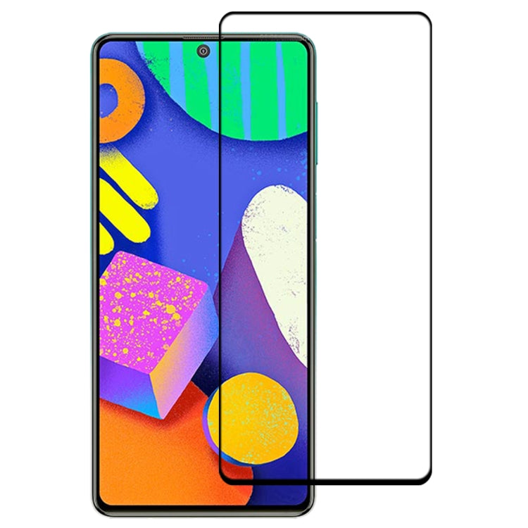 For Samsung Galaxy F62 Full Glue Full Screen Tempered Glass Film