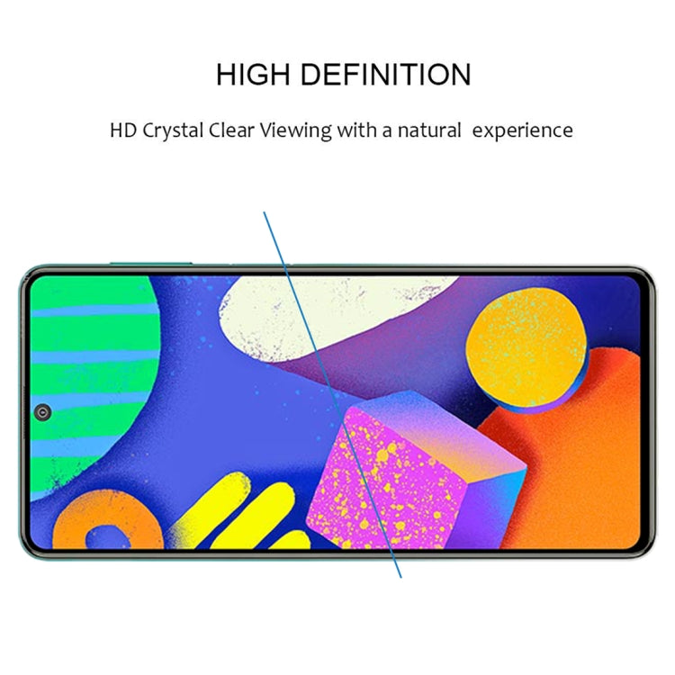 For Samsung Galaxy F62 Full Glue Full Screen Tempered Glass Film