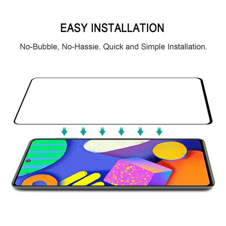 For Samsung Galaxy F62 Full Glue Full Screen Tempered Glass Film