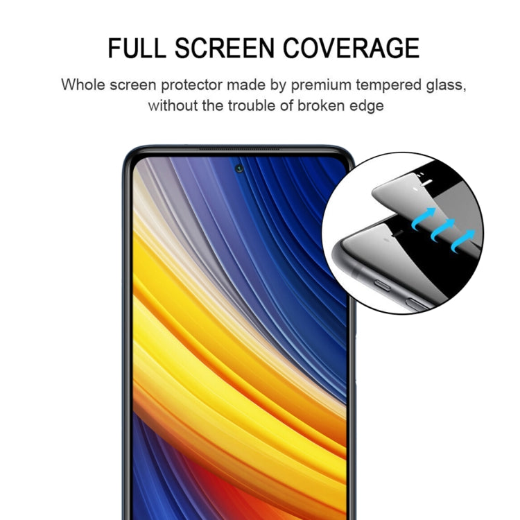 For Xiaomi Poco X3 Pro Full Glue Full Screen Tempered Glass Film