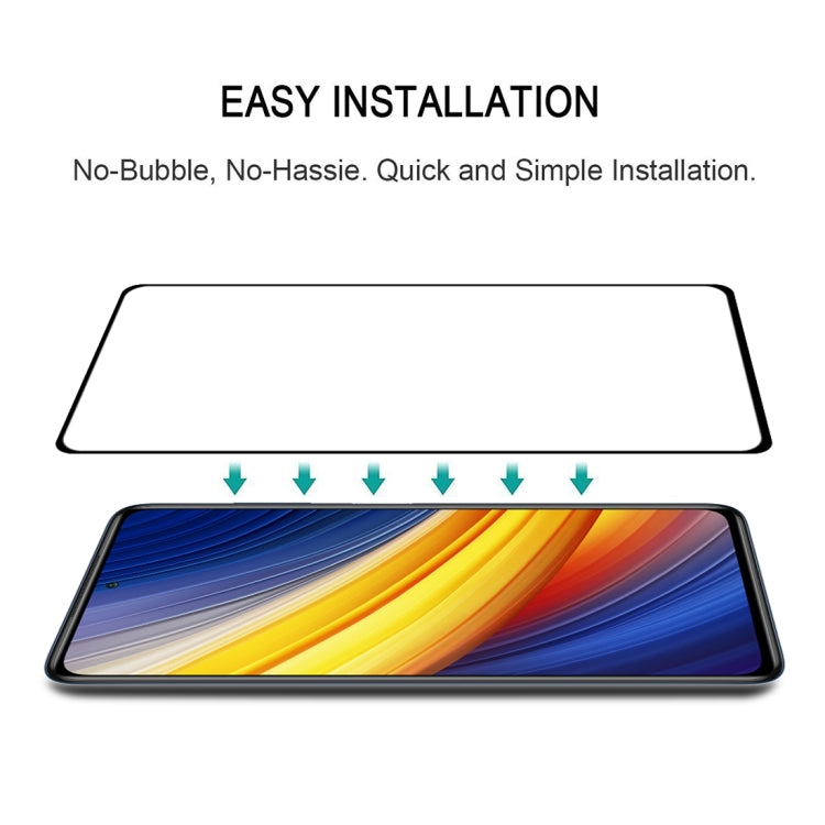 For Xiaomi Poco X3 Pro Full Glue Full Screen Tempered Glass Film