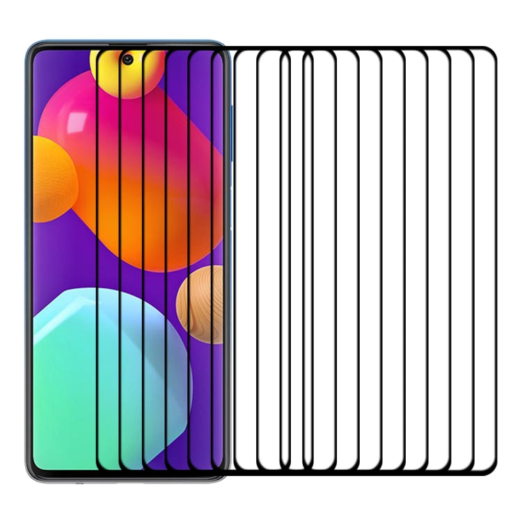 For Samsung Galaxy M62 25 PCS Full Glue Full Screen Tempered Glass Film