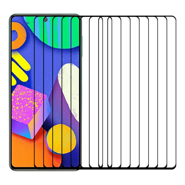 For Samsung Galaxy F62 25 PCS Full Glue Full Screen Tempered Glass Film