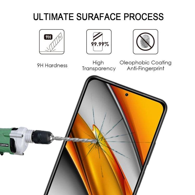 For Xiaomi Poco F3 25 PCS Full Glue Full Screen Tempered Glass Film