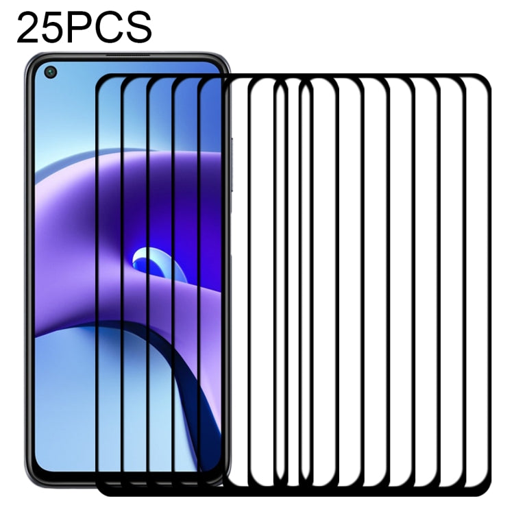 For Xiaomi Redmi Note 9T 25 PCS Full Glue Full Screen Tempered Glass Film
