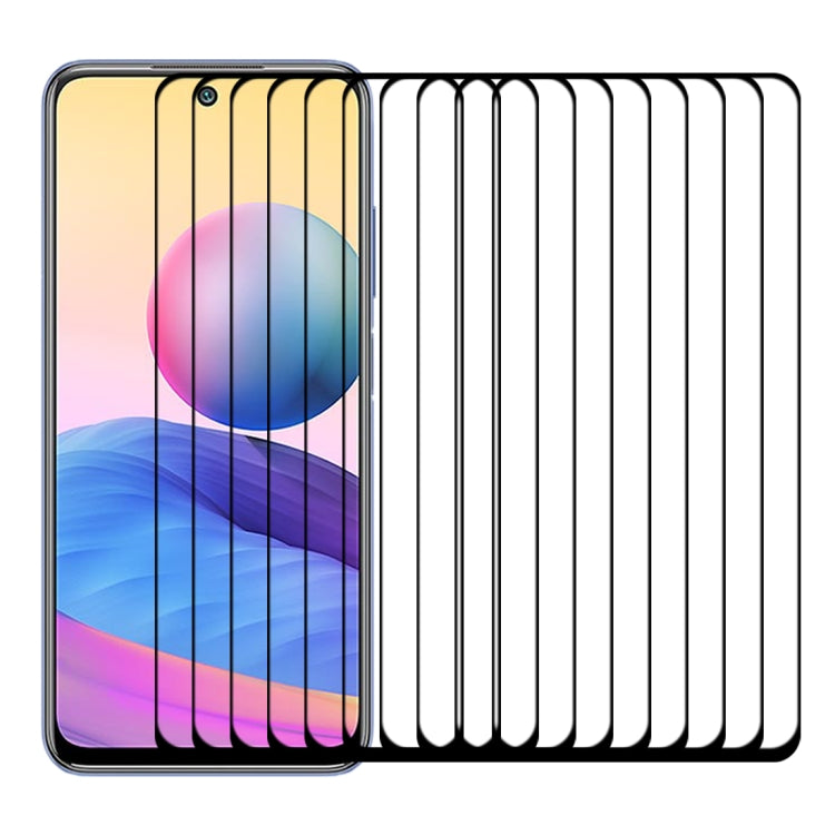 For Xiaomi Redmi Note 10 5G / Poco M3 Pro 5G 25 PCS Full Glue Full Screen Tempered Glass Film