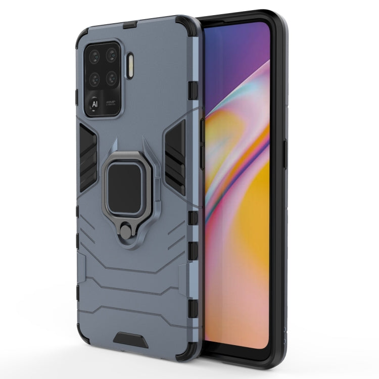 For OPPO A94 Shockproof PC + TPU Protective Case with Magnetic Ring Holder