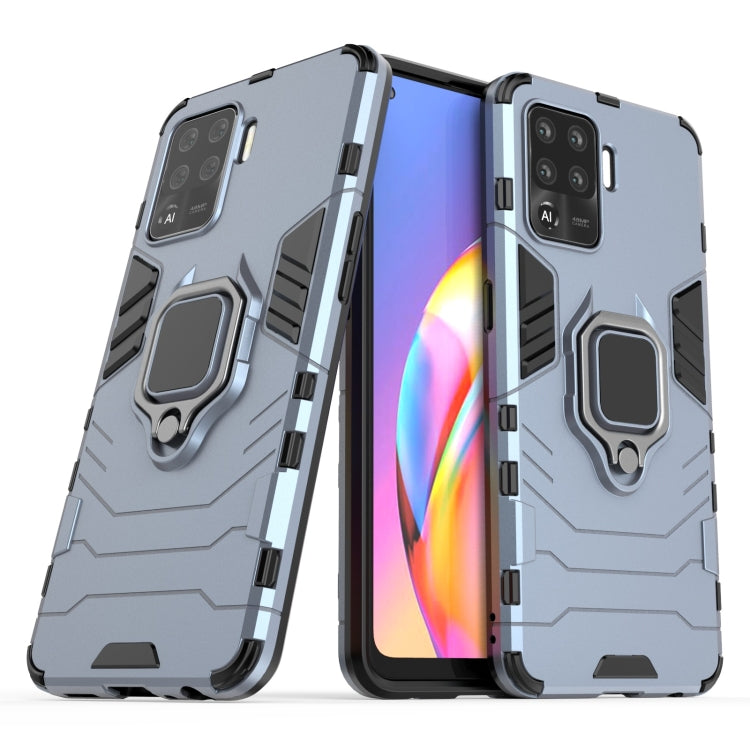 For OPPO A94 Shockproof PC + TPU Protective Case with Magnetic Ring Holder