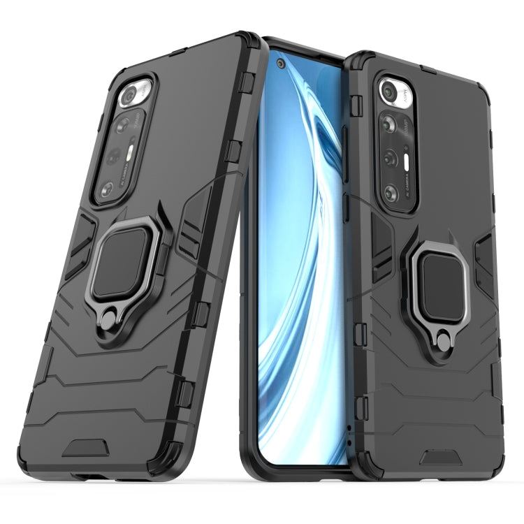 For Xiaomi Mi 10S Shockproof PC + TPU Protective Case with Magnetic Ring Holder