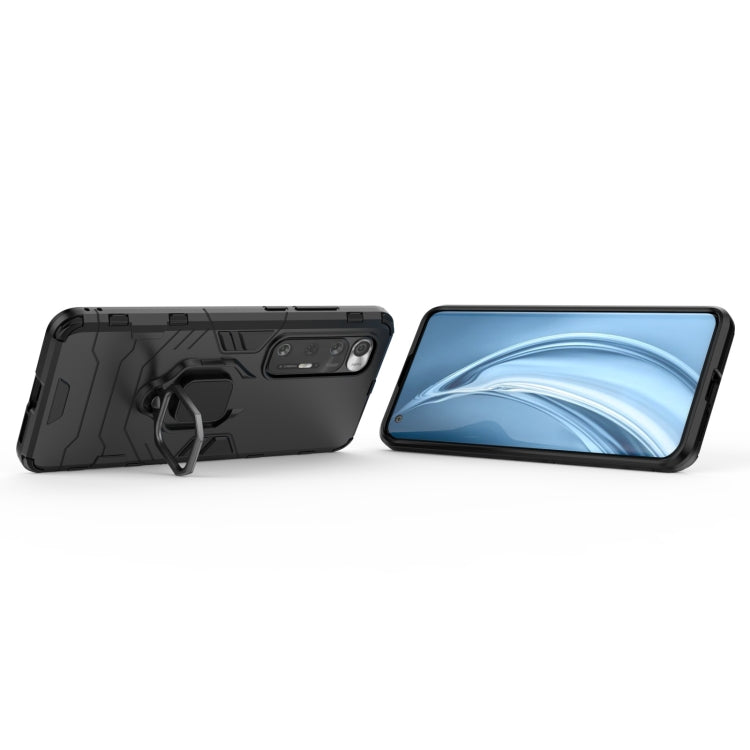 For Xiaomi Mi 10S Shockproof PC + TPU Protective Case with Magnetic Ring Holder