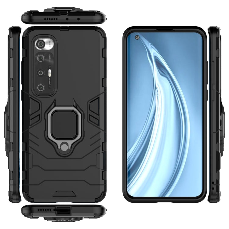 For Xiaomi Mi 10S Shockproof PC + TPU Protective Case with Magnetic Ring Holder